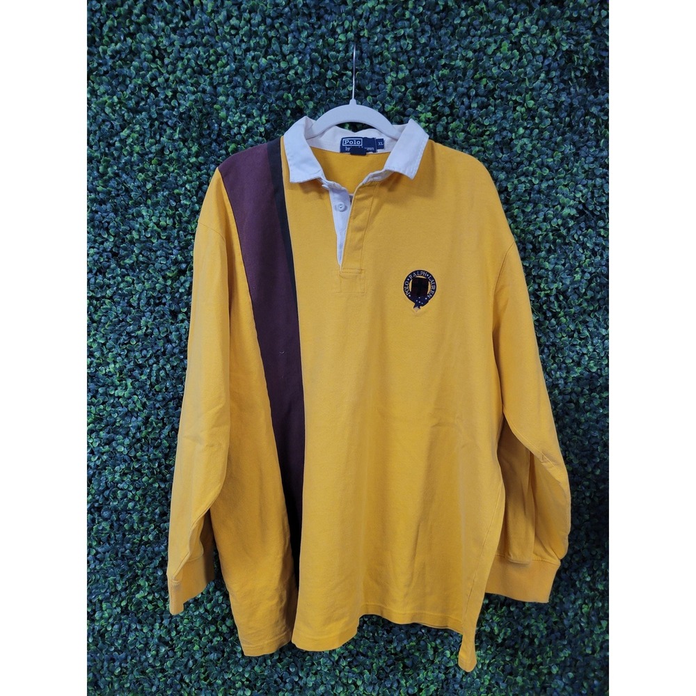 vtg 90s POLO ATHLETIC RUGBY Shirt streetwear ralph lauren designer soccer